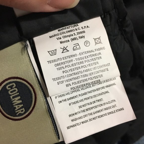 Colmar Originals Research Black Puffer Jacket Sz 6 - Picture 14 of 16